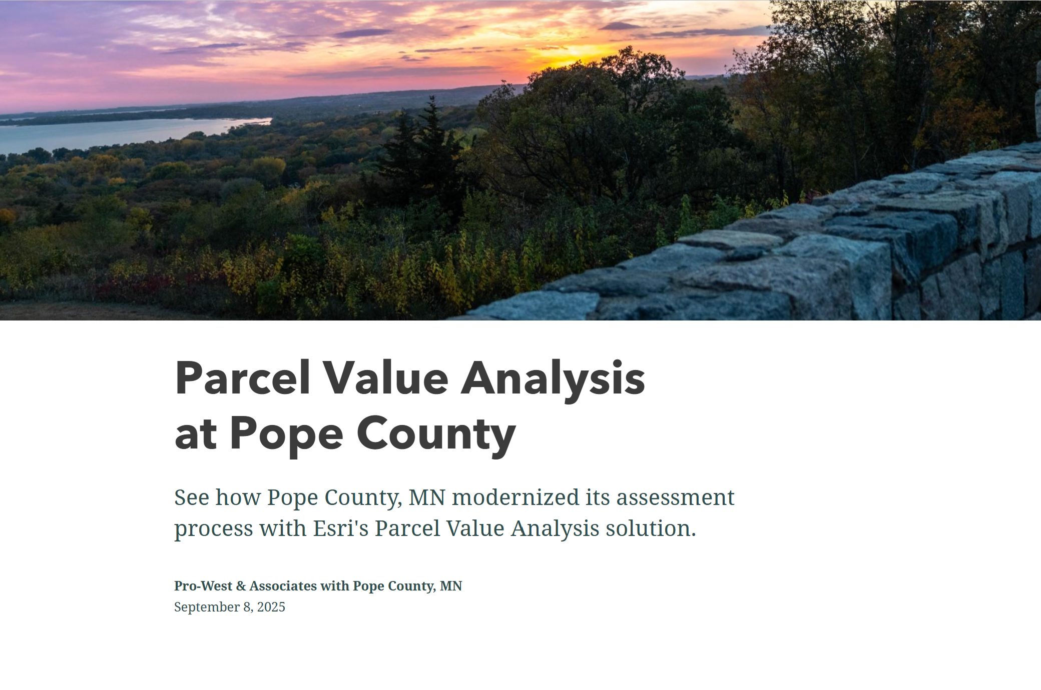 Parcel Value Analysis Pope County